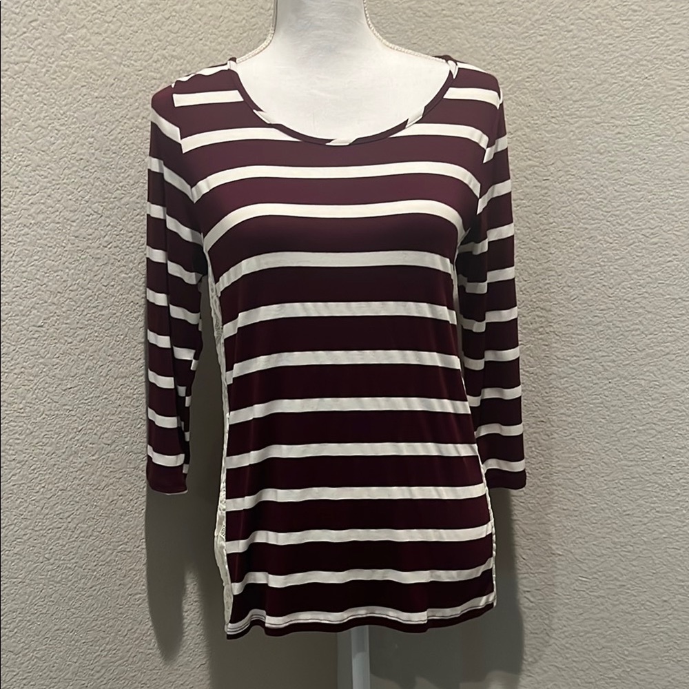 Papermoon | Beverley Lace Side Panel Knit Top